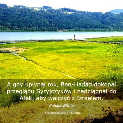 Picture 03 - 1 Królewska 20:26 POLUBG - A gdy upłynął rok, Ben-Hadad dokonał - Bible Verse Picture
