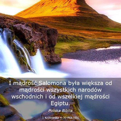 Picture 03 - 1 Królewska 4:30 POLUBG - I mądrość Salomona była większa od - Bible Verse Picture