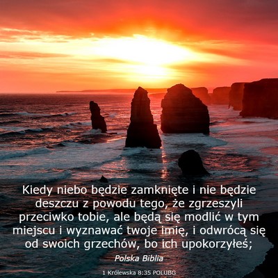 Picture 03 - 1 Królewska 8:35 POLUBG - Kiedy niebo będzie zamknięte i nie będzie - Bible Verse Picture