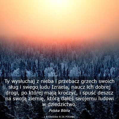 Picture 03 - 1 Królewska 8:36 POLUBG - Ty wysłuchaj z nieba i przebacz grzech swoich - Bible Verse Picture