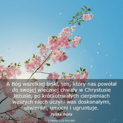 Picture 03 - 1 Piotra 5:10 POLUBG - A Bóg wszelkiej łaski, ten, który nas - Bible Verse Picture