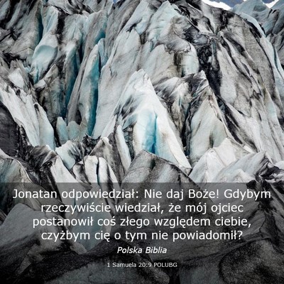 Picture 03 - 1 Samuela 20:9 POLUBG - Jonatan odpowiedział: Nie daj Boże! Gdybym - Bible Verse Picture