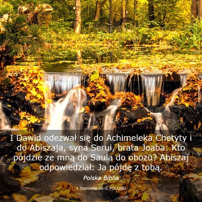 Picture 03 - 1 Samuela 26:6 POLUBG - I Dawid odezwał się do Achimeleka Chetyty i do - Bible Verse Picture
