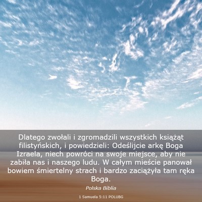 Picture 03 - 1 Samuela 5:11 POLUBG - Dlatego zwołali i zgromadzili wszystkich - Bible Verse Picture