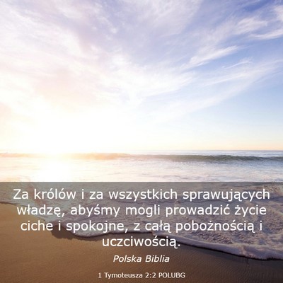 Picture 03 - 1 Tymoteusza 2:2 POLUBG - Za królów i za wszystkich sprawujących - Bible Verse Picture