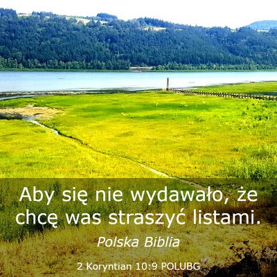 Picture 03 - 2 Koryntian 10:9 POLUBG - Aby się nie wydawało, że chcę was straszyć - Bible Verse Picture