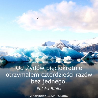 Picture 03 - 2 Koryntian 11:24 POLUBG - Od Żydów pięciokrotnie otrzymałem - Bible Verse Picture