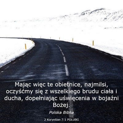 Picture 03 - 2 Koryntian 7:1 POLUBG - Mając więc te obietnice, najmilsi, oczyśćmy - Bible Verse Picture