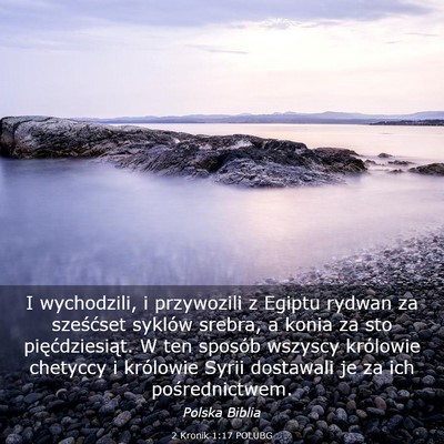 Picture 03 - 2 Kronik 1:17 POLUBG - I wychodzili, i przywozili z Egiptu rydwan za - Bible Verse Picture