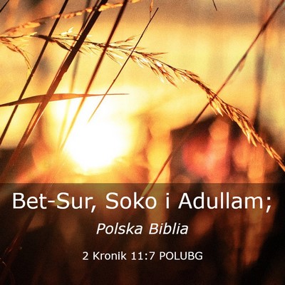 Picture 03 - 2 Kronik 11:7 POLUBG - Bet-Sur, Soko i - Bible Verse Picture