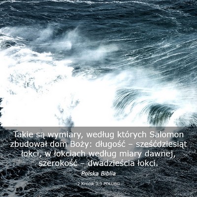 Picture 03 - 2 Kronik 3:3 POLUBG - Takie są wymiary, według których Salomon - Bible Verse Picture