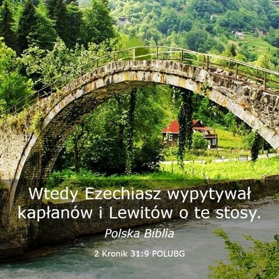 Picture 03 - 2 Kronik 31:9 POLUBG - Wtedy Ezechiasz wypytywał kapłanów i Lewitów - Bible Verse Picture