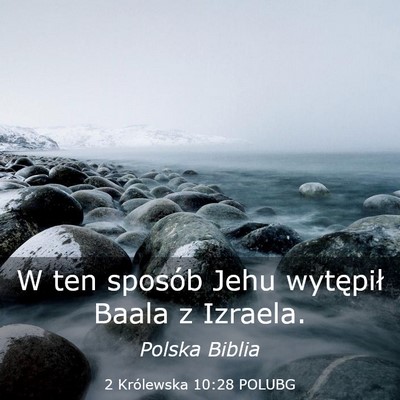Picture 03 - 2 Królewska 10:28 POLUBG - W ten sposób Jehu wytępił Baala z - Bible Verse Picture