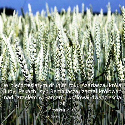 Picture 03 - 2 Królewska 15:27 POLUBG - W pięćdziesiątym drugim roku Azariasza, króla - Bible Verse Picture