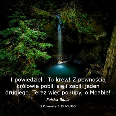 Picture 03 - 2 Królewska 3:23 POLUBG - I powiedzieli: To krew! Z pewnością królowie - Bible Verse Picture