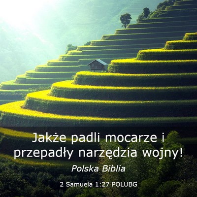 Picture 03 - 2 Samuela 1:27 POLUBG - Jakże padli mocarze i przepadły narzędzia - Bible Verse Picture