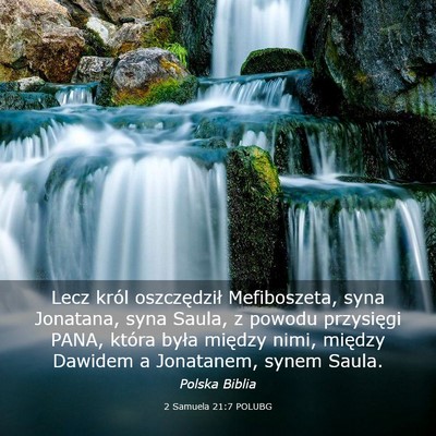 Picture 03 - 2 Samuela 21:7 POLUBG - Lecz król oszczędził Mefiboszeta, syna - Bible Verse Picture