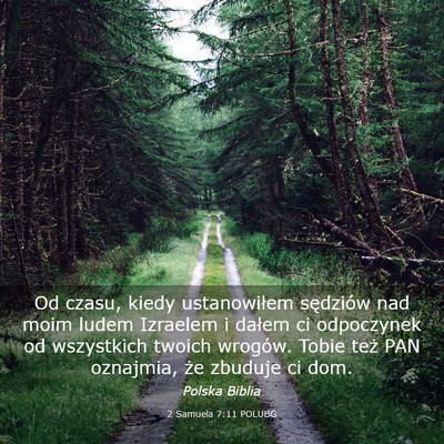 Picture 03 - 2 Samuela 7:11 POLUBG - Od czasu, kiedy ustanowiłem sędziów nad moim - Bible Verse Picture