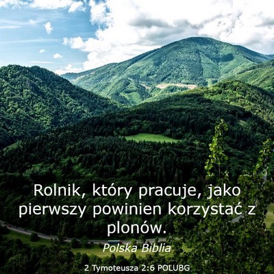 Picture 03 - 2 Tymoteusza 2:6 POLUBG - Rolnik, który pracuje, jako pierwszy powinien - Bible Verse Picture
