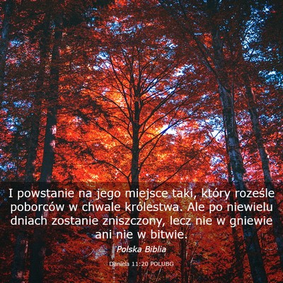 Picture 03 - Daniela 11:20 POLUBG - I powstanie na jego miejsce taki, który roześle - Bible Verse Picture