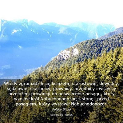 Picture 03 - Daniela 3:3 POLUBG - Wtedy zgromadzili się książęta, starostowie, - Bible Verse Picture