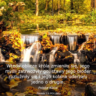 Picture 03 - Daniela 5:6 POLUBG - Wtedy oblicze króla zmieniło się, jego myśli - Bible Verse Picture