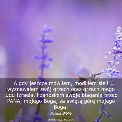 Picture 03 - Daniela 9:20 POLUBG - A gdy jeszcze mówiłem, modliłem się i - Bible Verse Picture