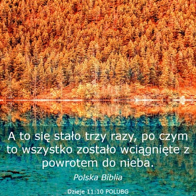 Picture 03 - Dzieje 11:10 POLUBG - A to się stało trzy razy, po czym to wszystko - Bible Verse Picture