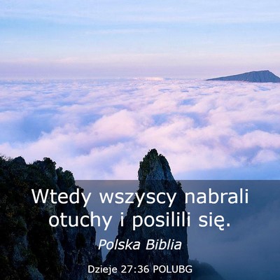 Picture 03 - Dzieje 27:36 POLUBG - Wtedy wszyscy nabrali otuchy i posilili - Bible Verse Picture