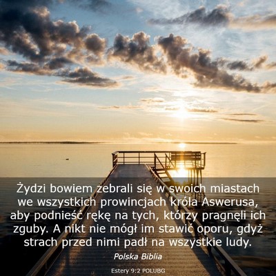 Picture 03 - Estery 9:2 POLUBG - Żydzi bowiem zebrali się w swoich miastach we - Bible Verse Picture