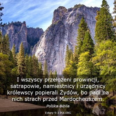 Picture 03 - Estery 9:3 POLUBG - I wszyscy przełożeni prowincji, satrapowie, - Bible Verse Picture