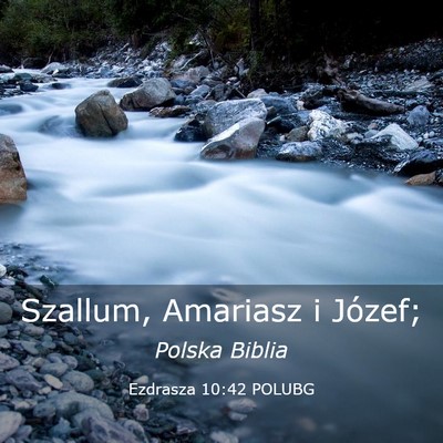 Picture 03 - Ezdrasza 10:42 POLUBG - Szallum, Amariasz i - Bible Verse Picture