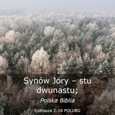Picture 03 - Ezdrasza 2:18 POLUBG - Synów Jory – stu - Bible Verse Picture