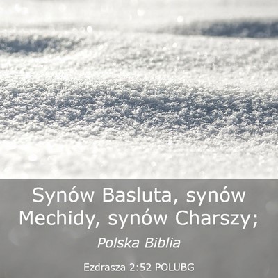 Picture 03 - Ezdrasza 2:52 POLUBG - Synów Basluta, synów Mechidy, synów - Bible Verse Picture