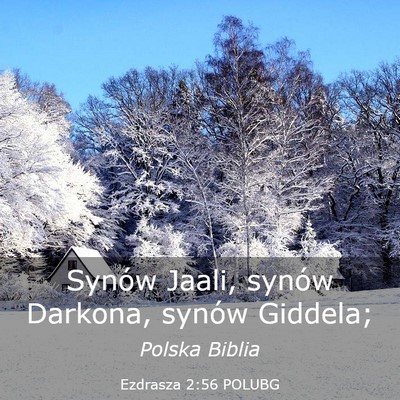 Picture 03 - Ezdrasza 2:56 POLUBG - Synów Jaali, synów Darkona, synów - Bible Verse Picture