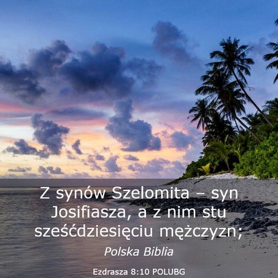 Picture 03 - Ezdrasza 8:10 POLUBG - Z synów Szelomita – syn Josifiasza, a z nim - Bible Verse Picture