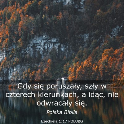 Picture 03 - Ezechiela 1:17 POLUBG - Gdy się poruszały, szły w czterech kierunkach, - Bible Verse Picture
