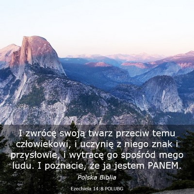 Picture 03 - Ezechiela 14:8 POLUBG - I zwrócę swoją twarz przeciw temu - Bible Verse Picture