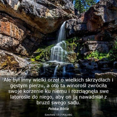 Picture 03 - Ezechiela 17:7 POLUBG - Ale był inny wielki orzeł o wielkich - Bible Verse Picture