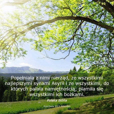 Picture 03 - Ezechiela 23:7 POLUBG - Popełniała z nimi nierząd, ze wszystkimi - Bible Verse Picture