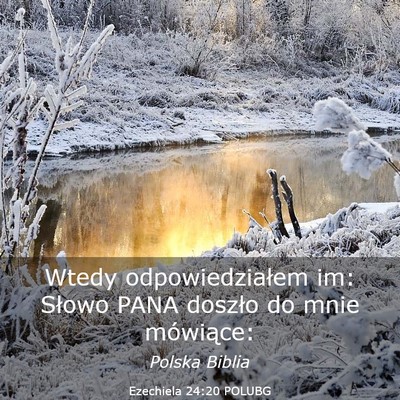 Picture 03 - Ezechiela 24:20 POLUBG - Wtedy odpowiedziałem im: Słowo PANA doszło do - Bible Verse Picture