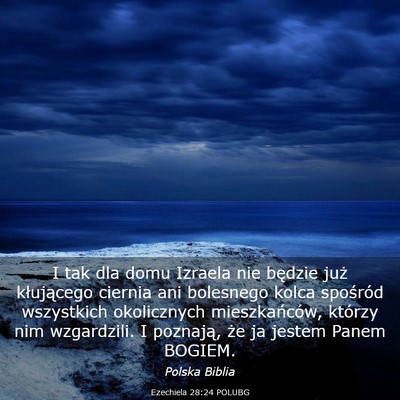 Picture 03 - Ezechiela 28:24 POLUBG - I tak dla domu Izraela nie będzie już - Bible Verse Picture