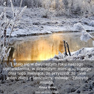 Picture 03 - Ezechiela 33:21 POLUBG - I stało się w dwunastym roku naszego - Bible Verse Picture