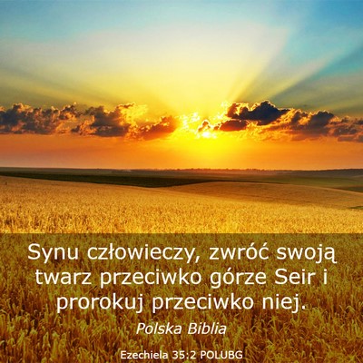 Picture 03 - Ezechiela 35:2 POLUBG - Synu człowieczy, zwróć swoją twarz przeciwko - Bible Verse Picture