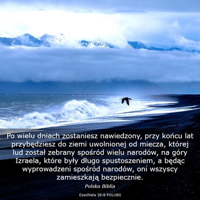 Picture 03 - Ezechiela 38:8 POLUBG - Po wielu dniach zostaniesz nawiedzony, przy - Bible Verse Picture