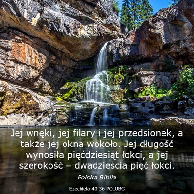 Picture 03 - Ezechiela 40:36 POLUBG - Jej wnęki, jej filary i jej przedsionek, a - Bible Verse Picture
