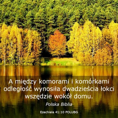 Picture 03 - Ezechiela 41:10 POLUBG - A między komorami i komórkami odległość - Bible Verse Picture
