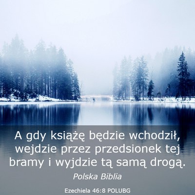 Picture 03 - Ezechiela 46:8 POLUBG - A gdy książę będzie wchodził, wejdzie przez - Bible Verse Picture