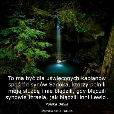 Picture 03 - Ezechiela 48:11 POLUBG - To ma być dla uświęconych kapłanów spośród - Bible Verse Picture