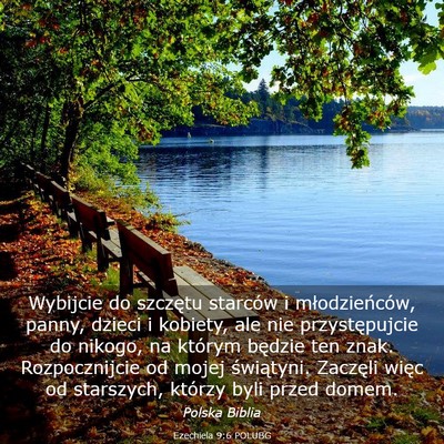 Picture 03 - Ezechiela 9:6 POLUBG - Wybijcie do szczętu starców i młodzieńców, - Bible Verse Picture